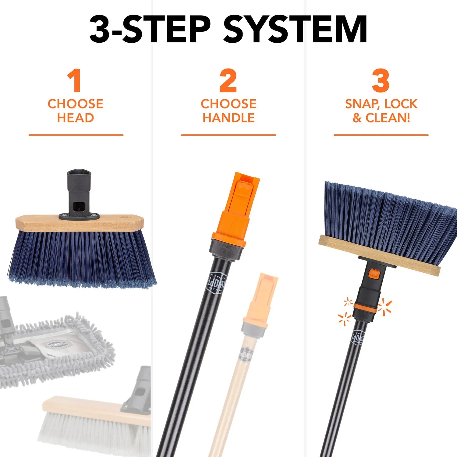 24 in. Microfiber Dust Mop Head with 24 in. Microfiber Dust Mop Head Refill and 60 in. Steel Handle Combo