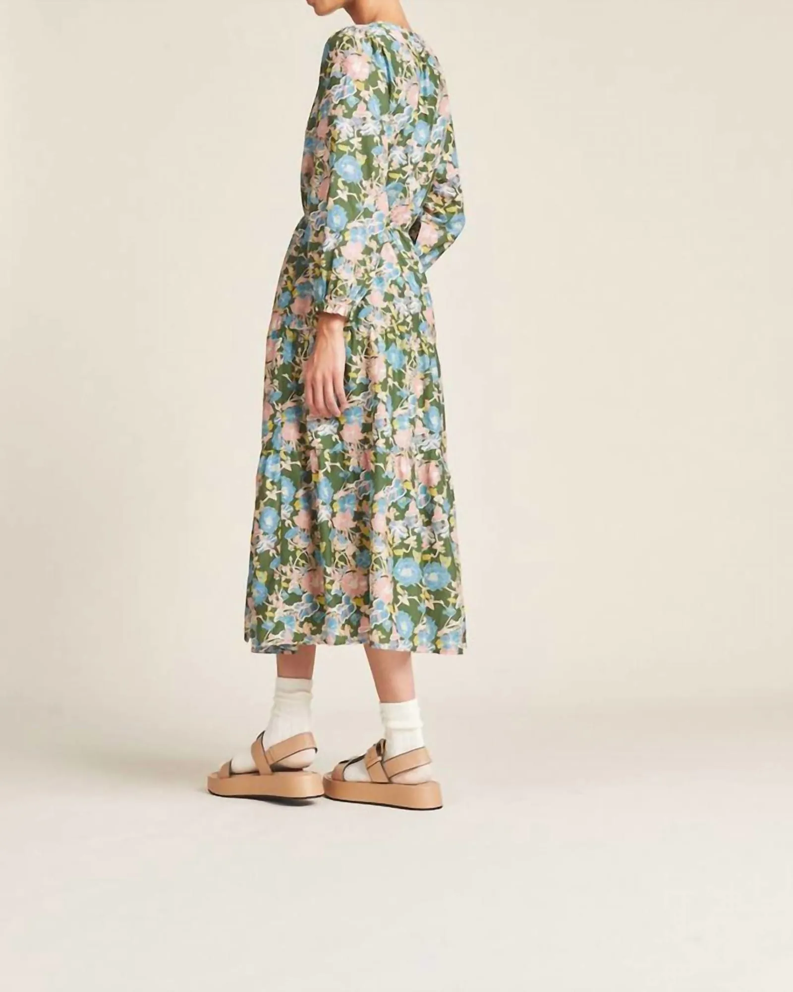 Ainsley "B" Dress in Spring Tendril | Spring Tendril