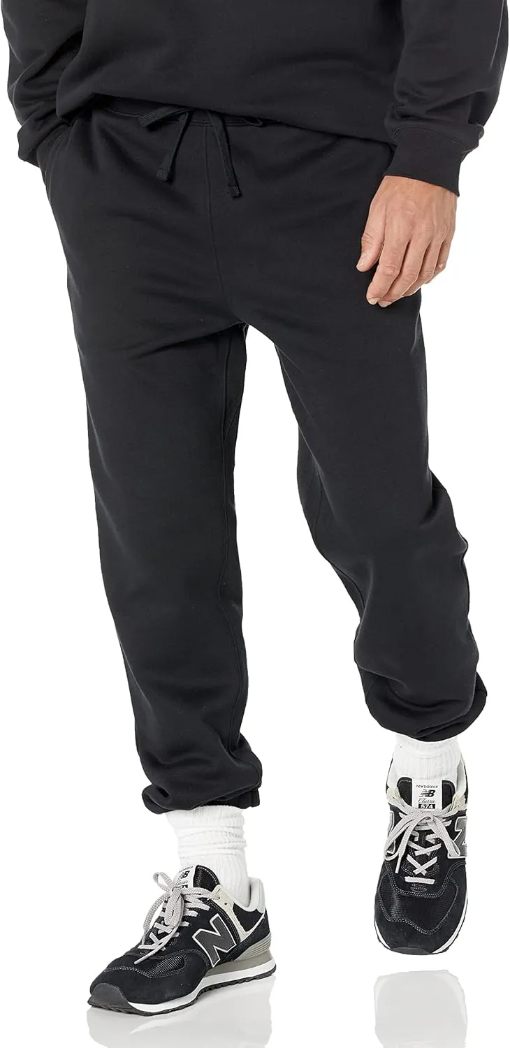 Amazon Essentials Relaxed-Fit Sweatpants for Men - Closed-Bottom, Big & Tall Options