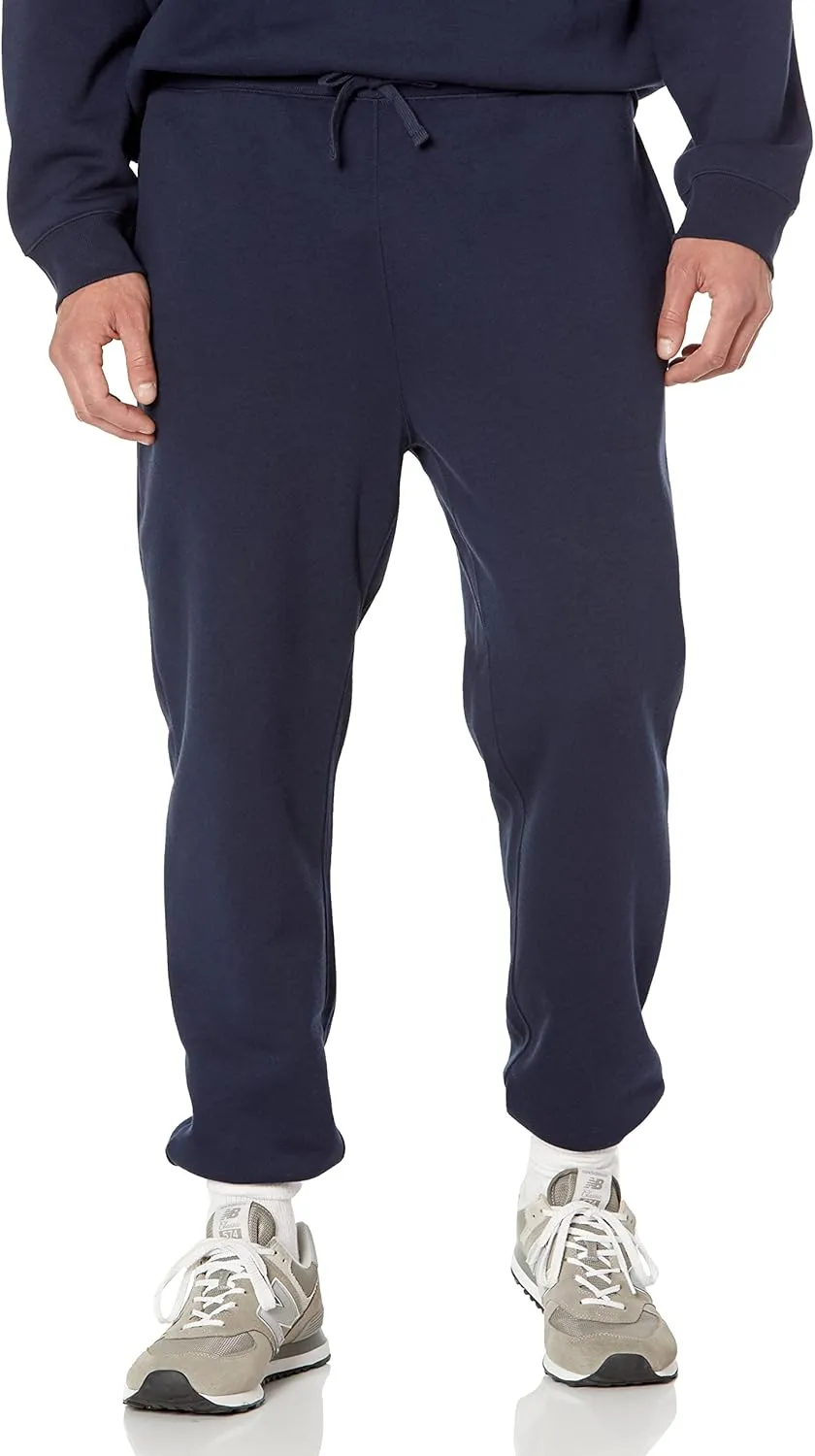Amazon Essentials Relaxed-Fit Sweatpants for Men - Closed-Bottom, Big & Tall Options