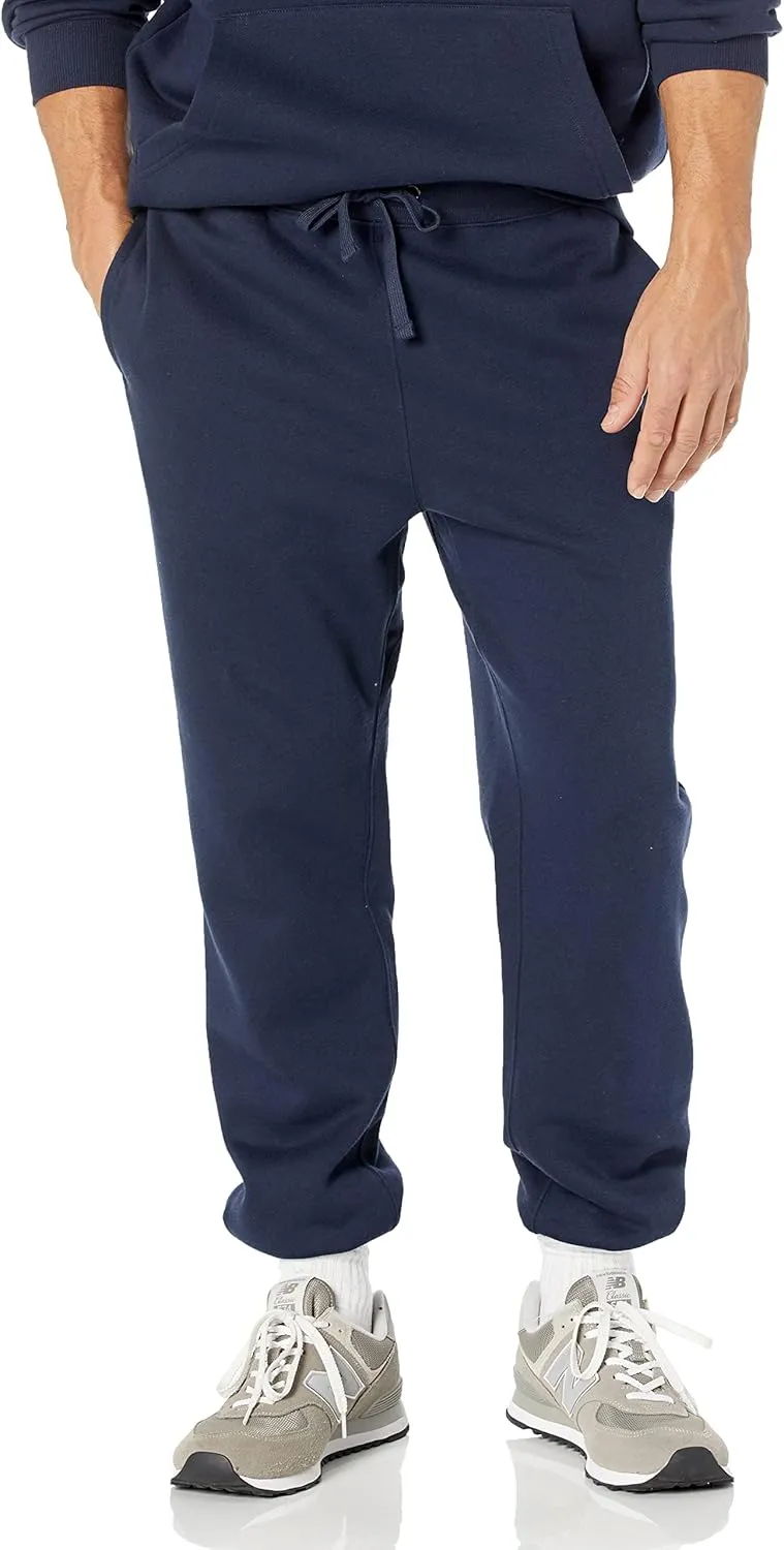 Amazon Essentials Relaxed-Fit Sweatpants for Men - Closed-Bottom, Big & Tall Options
