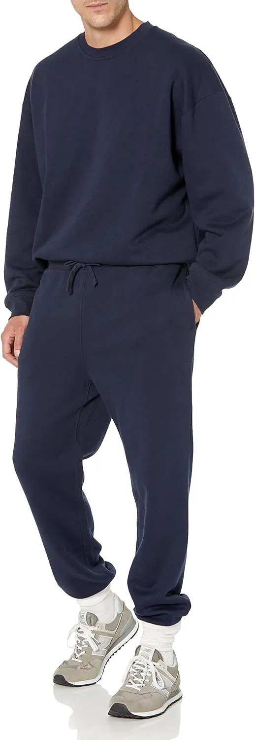 Amazon Essentials Relaxed-Fit Sweatpants for Men - Closed-Bottom, Big & Tall Options