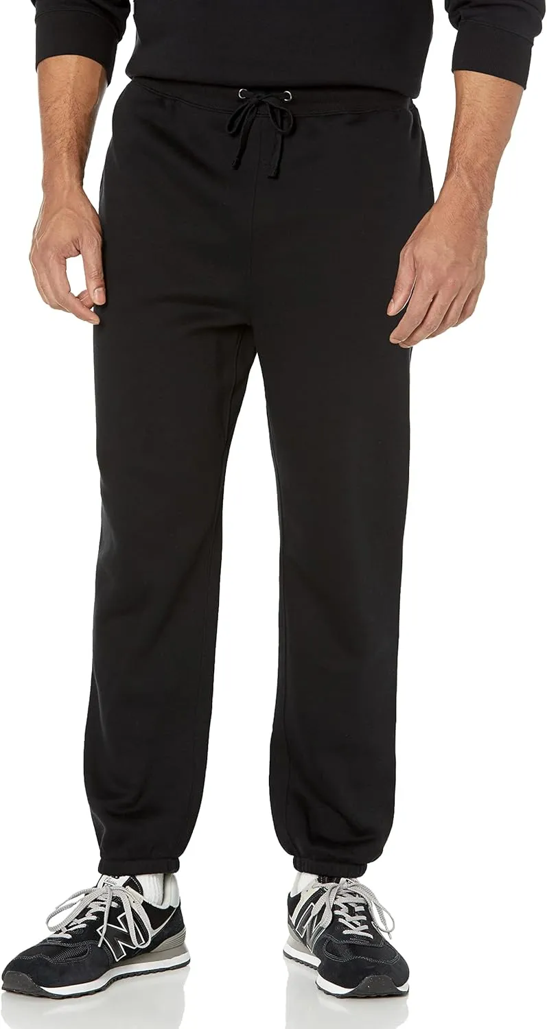 Amazon Essentials Relaxed-Fit Sweatpants for Men - Closed-Bottom, Big & Tall Options