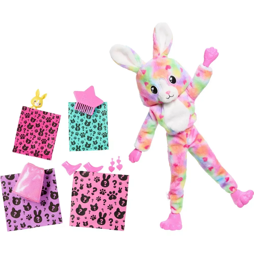 Barbie Cutie Reveal Bunny Doll & Accessories, Color Dream Series with 10 Surprises