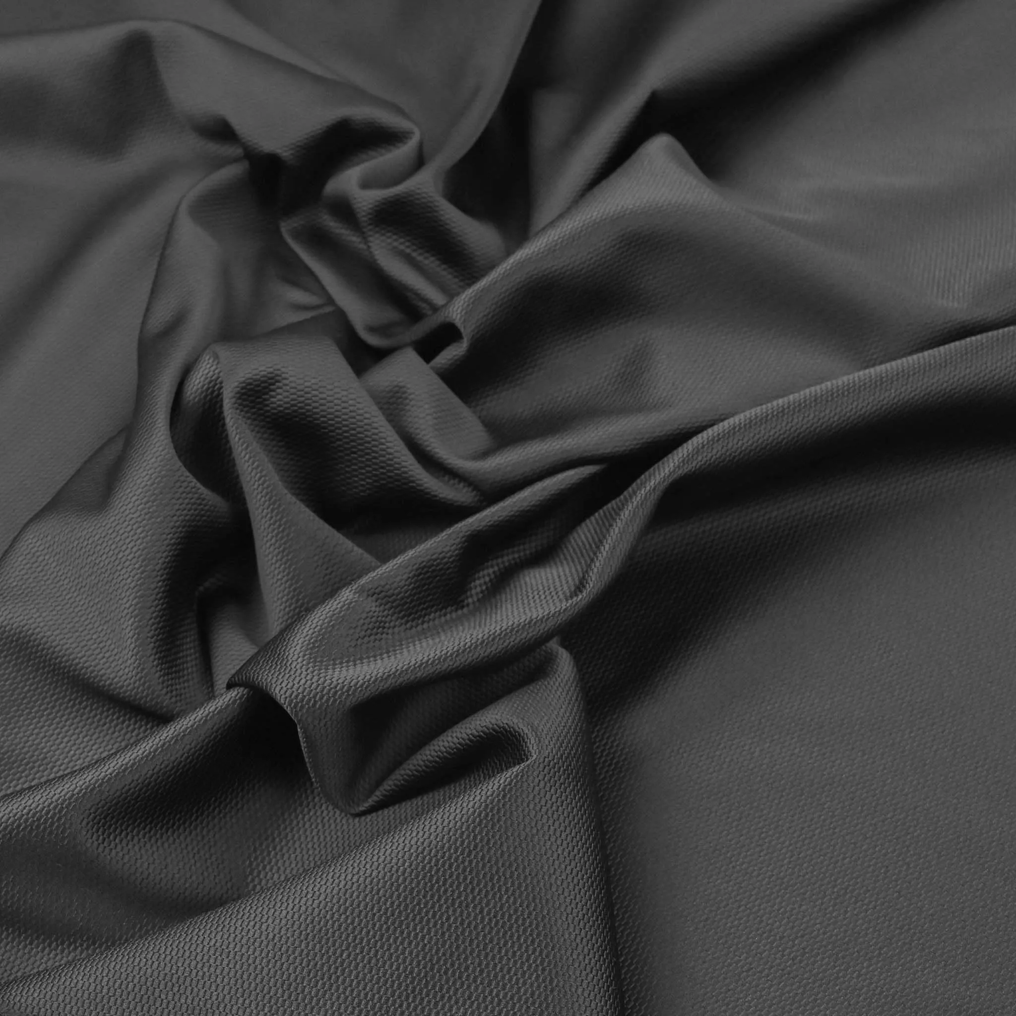 Black Micro Jacquard Fabric 97083