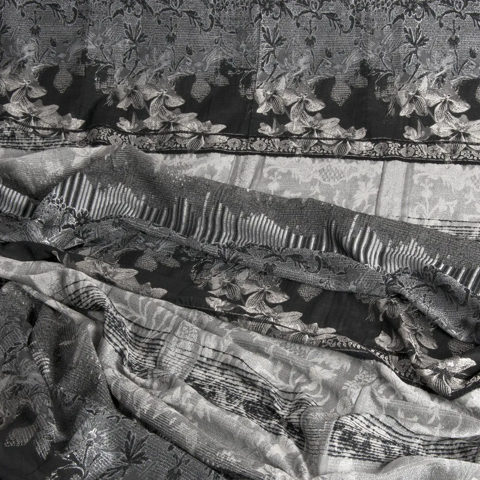 Black Silver Jacquard 460