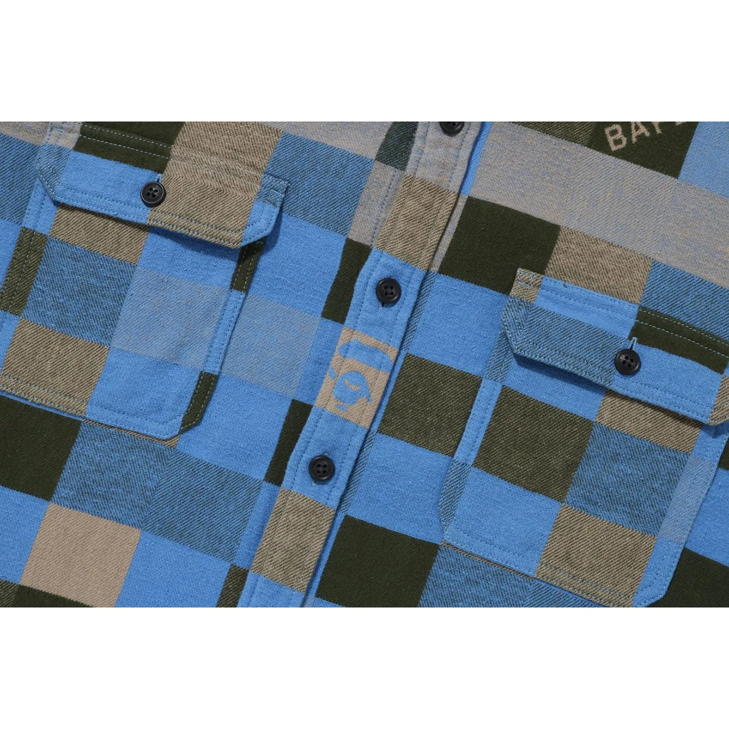 BLOCK CHECK RELAXED FIT SHIRT MENS