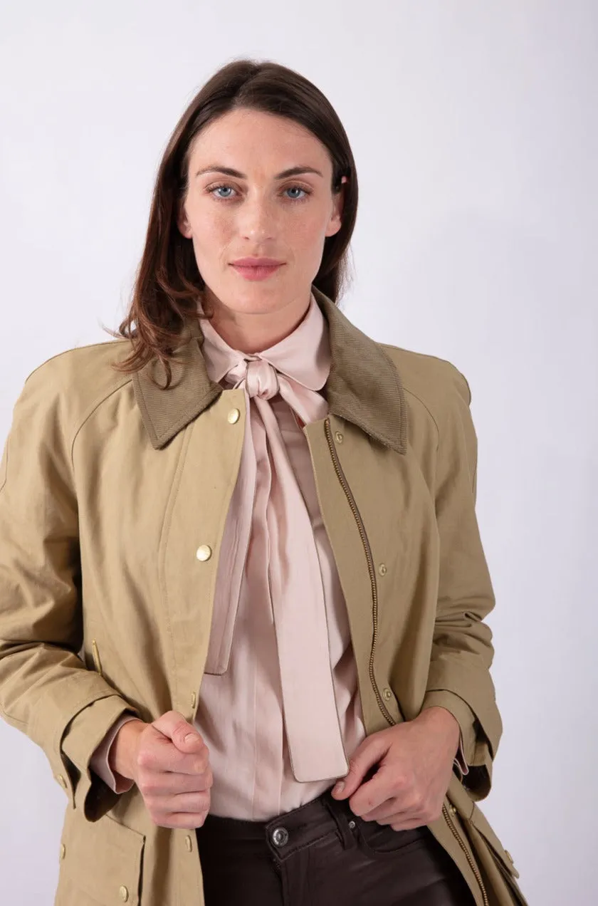 Bowtie Blouse in Blush Pink