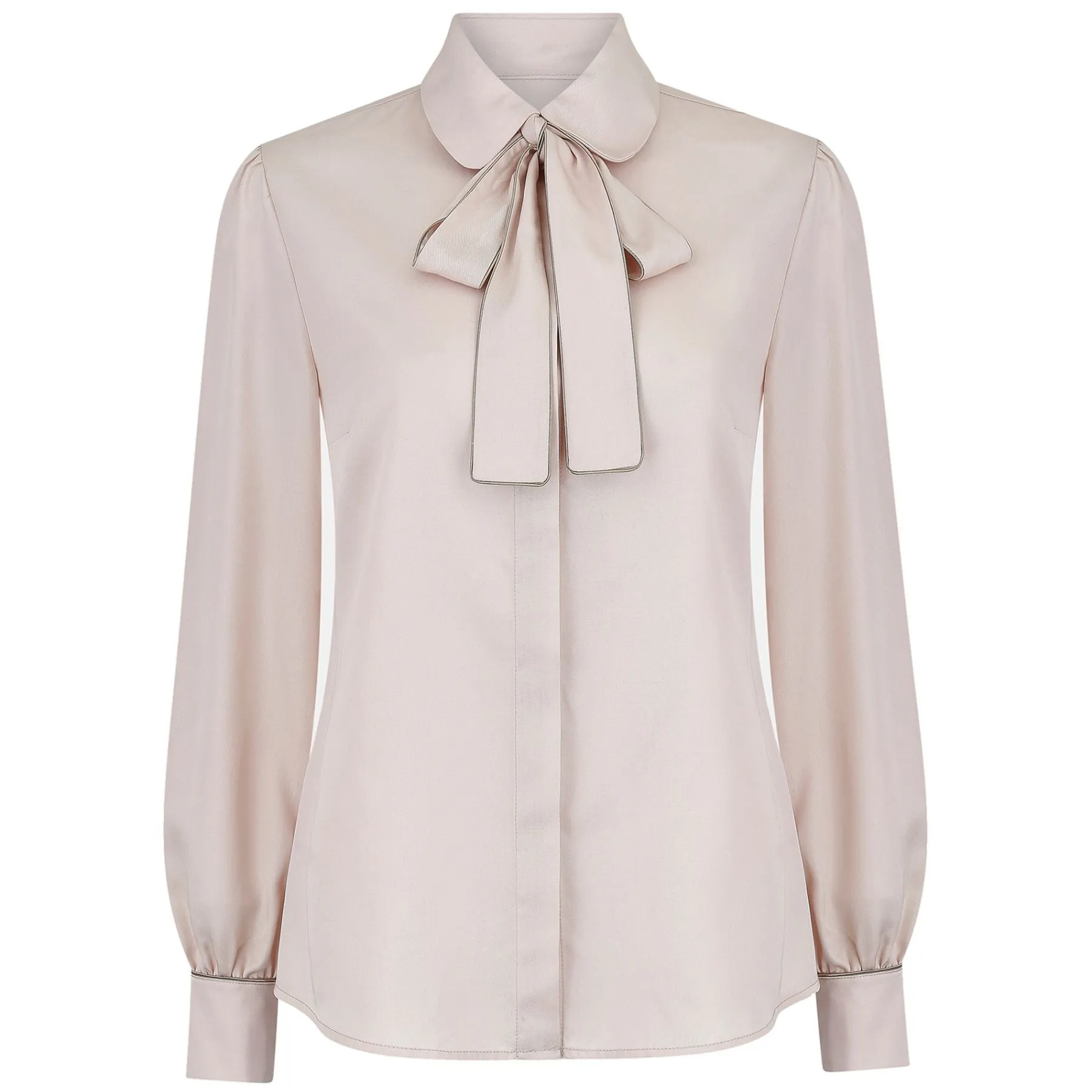 Bowtie Blouse in Blush Pink