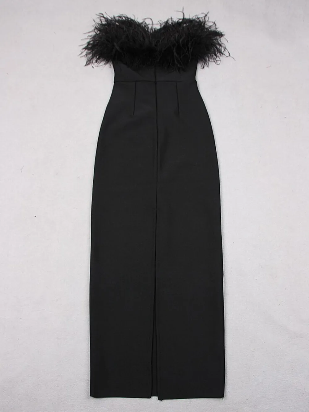 CHELLA Feathers Maxi Dress