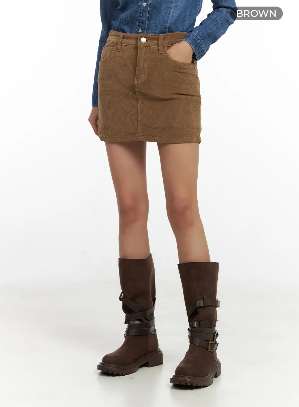 Cozy Corduroy Mini Skirt CO424