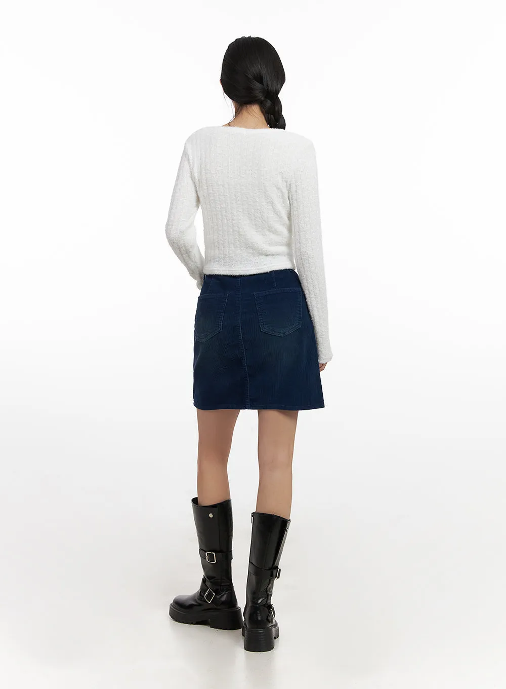 Cozy Denim Mini Skirt CN428