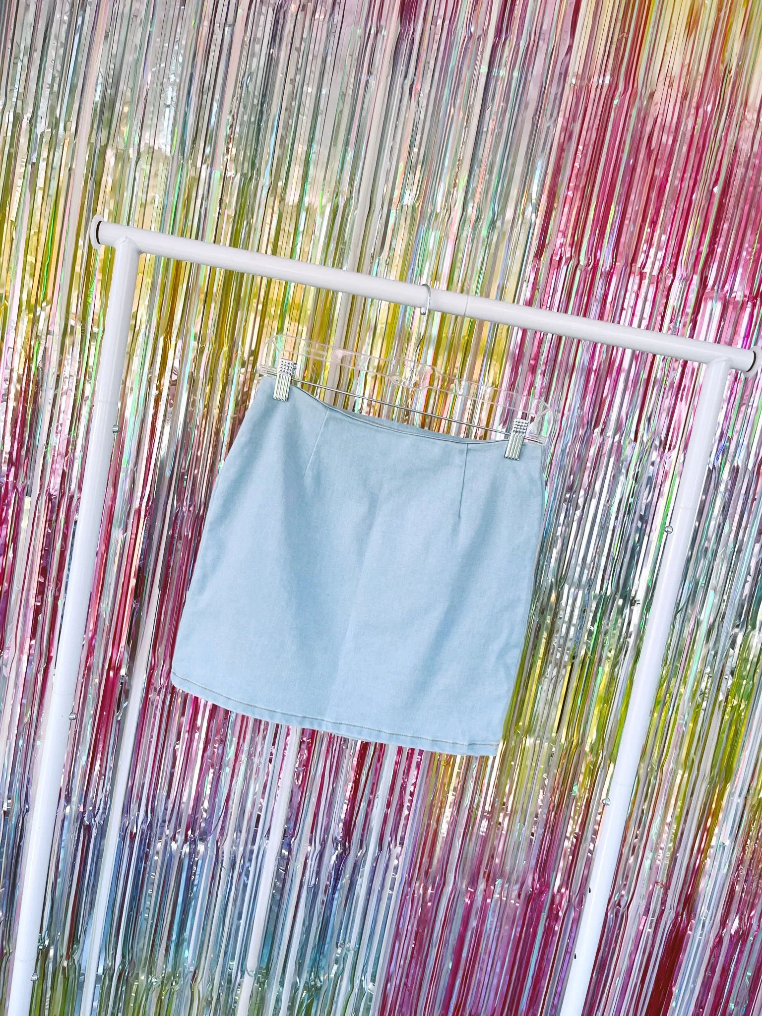 Dixie Denim Mini Skirt - Light Blue