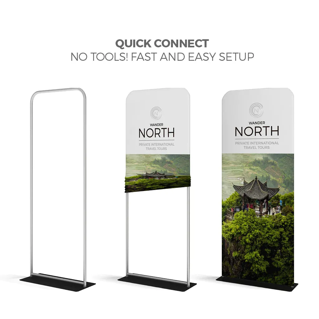 Double-Sided Fabric Display - 36" W