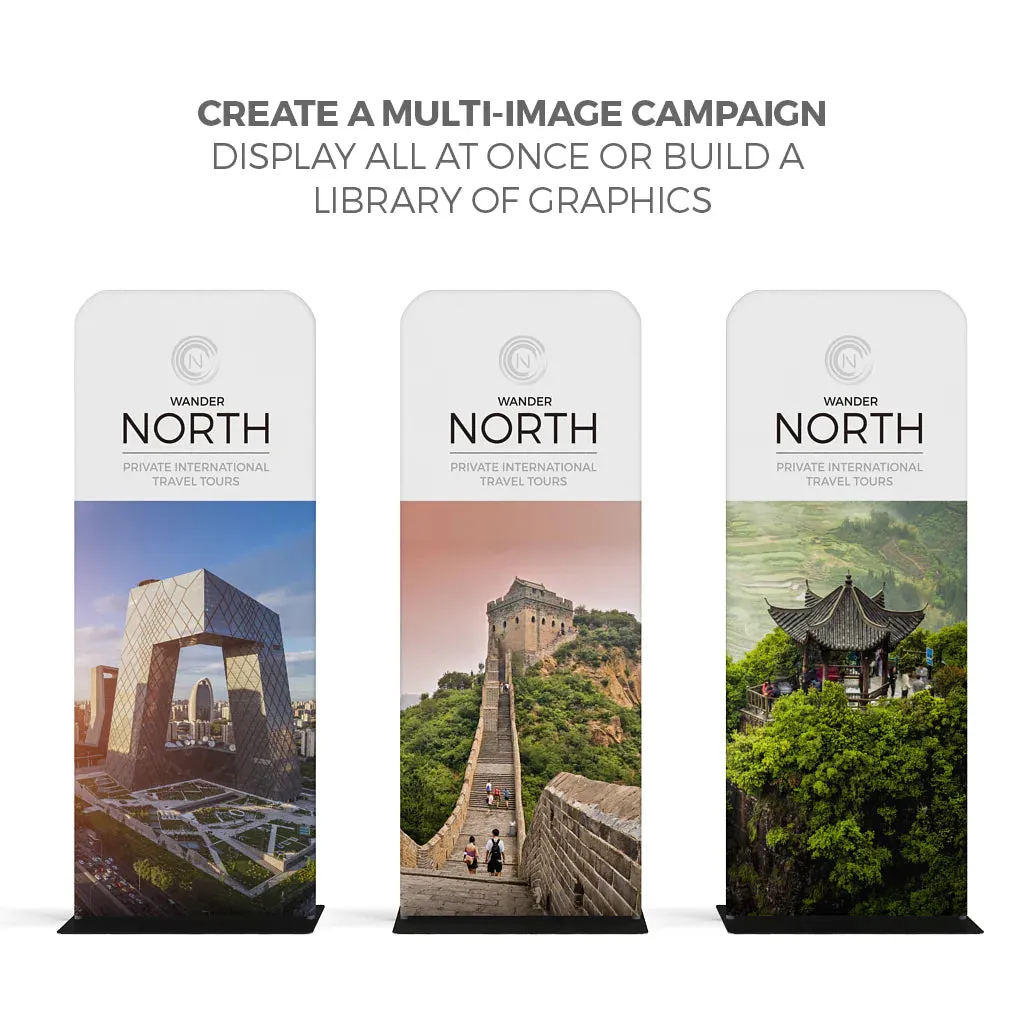 Double-Sided Fabric Display - 36" W