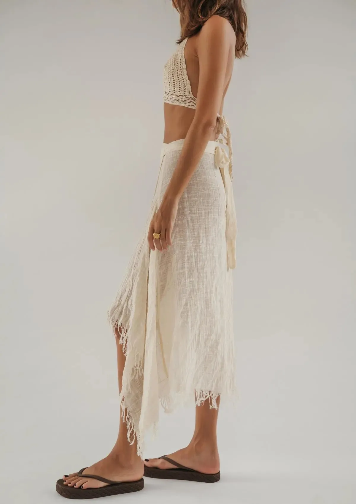 EMBER SARONG SKIRT- UNDYED KORA