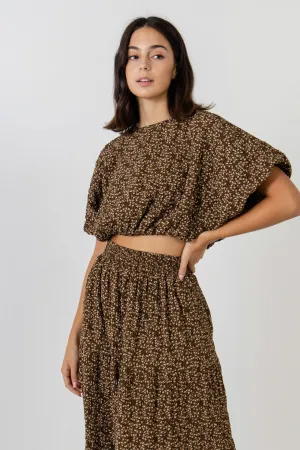Floral Blouson Top