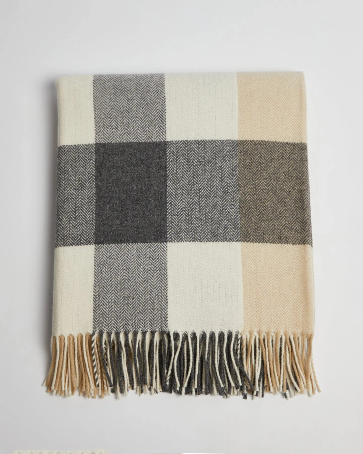 Foxford Classic Check Lambswool Throw