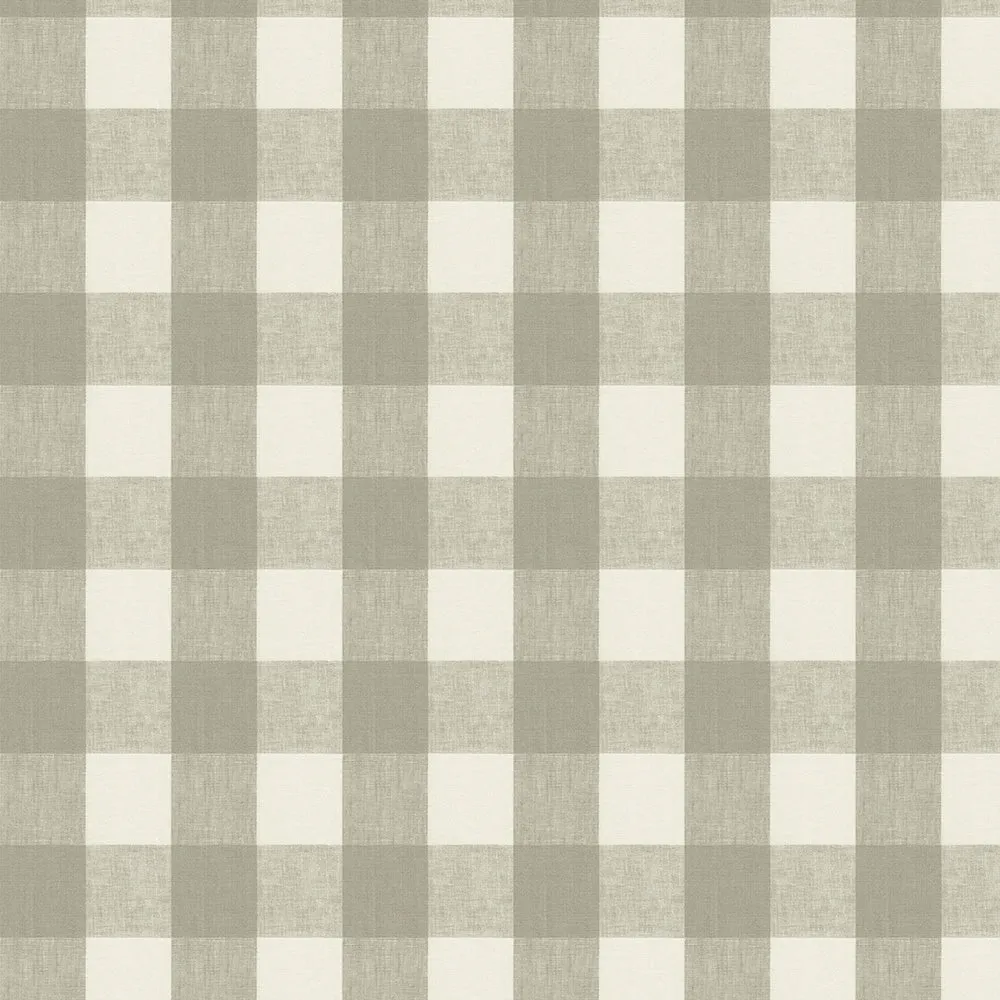 Gingham Warm Stone Made to Measure Roller Blind
