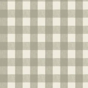 Gingham Warm Stone Roller Blind Sample