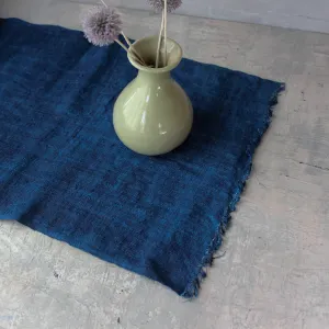 Handwoven Hemp Fabric Indigo