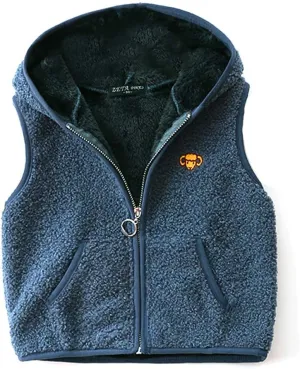 Happy Cherry Kids Fleece Winter Vest Hooded Warm Cotton Jacket Fall Outwear for Boys Girls