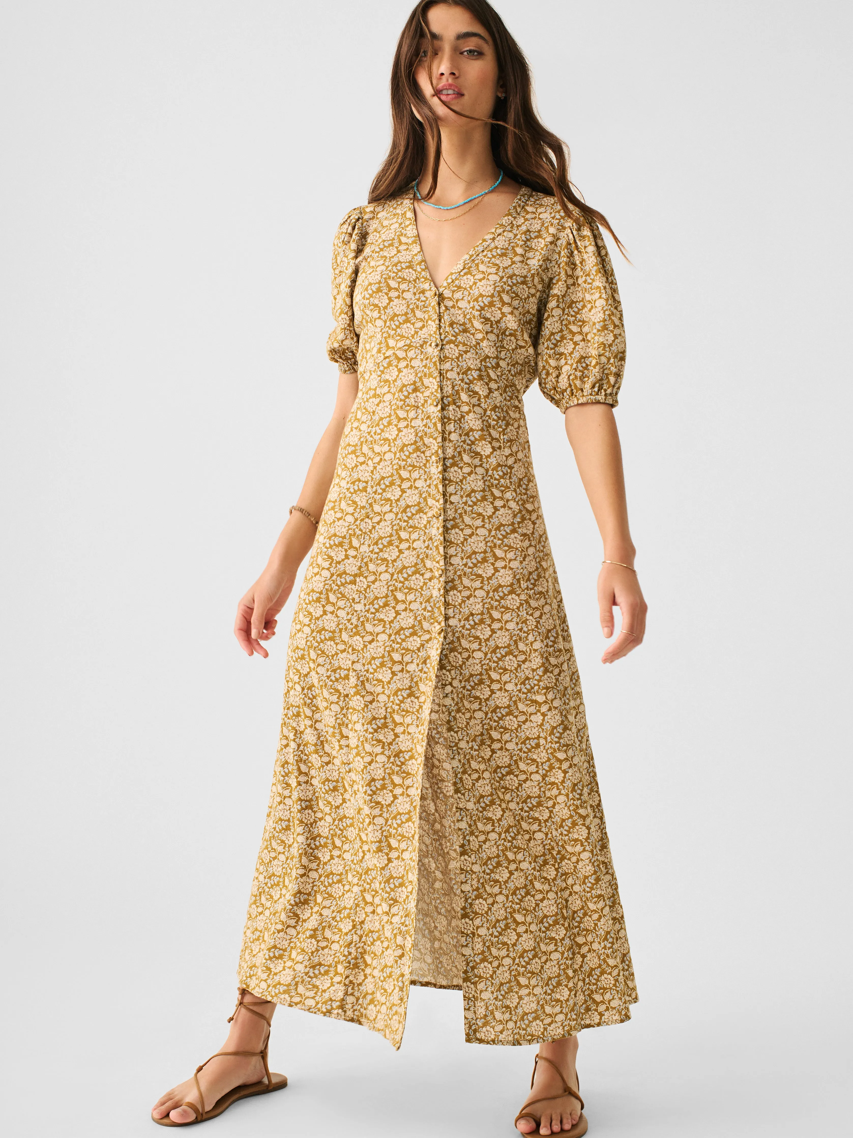 Havana Dress in Golden Theodora Floral