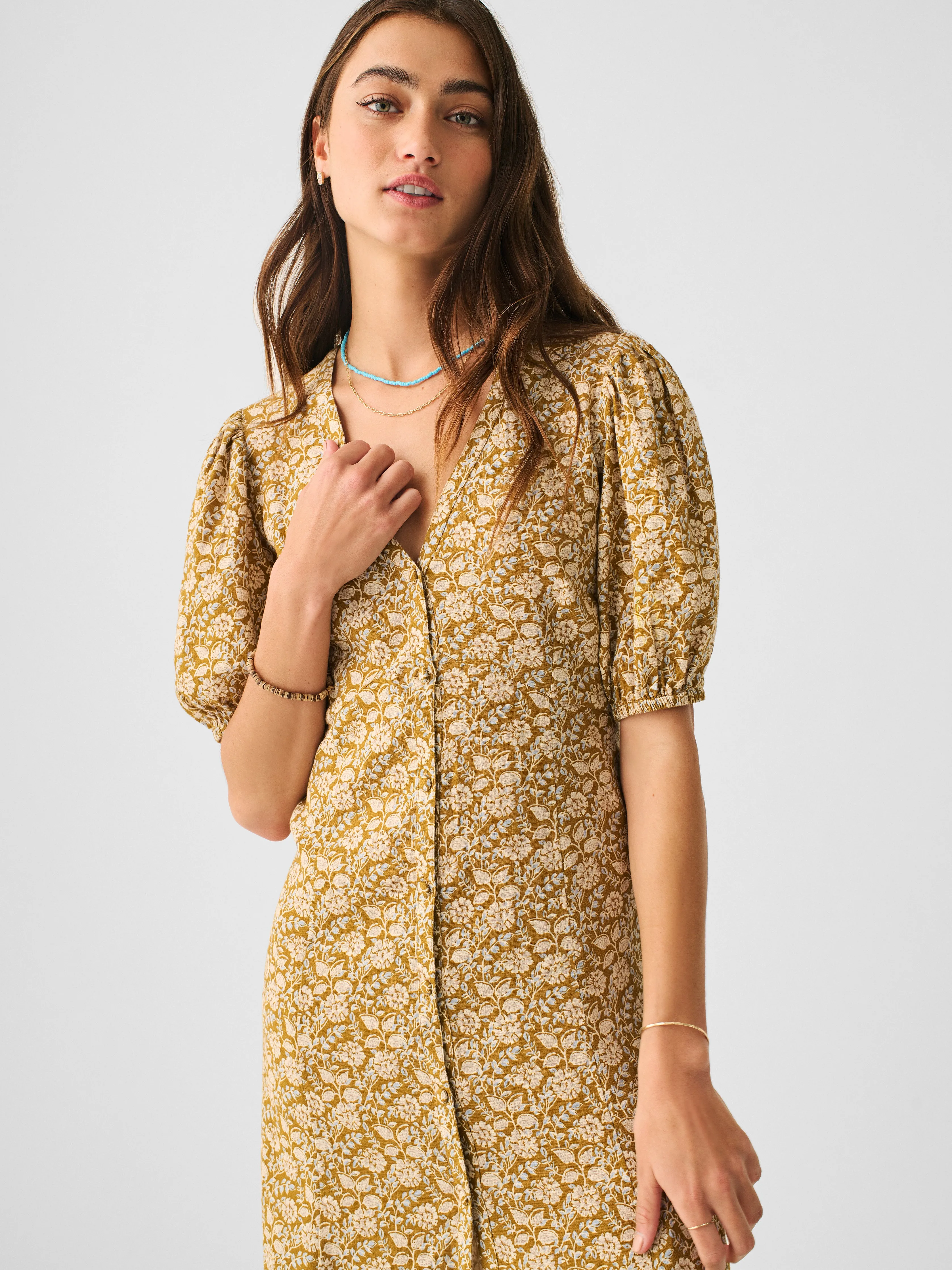 Havana Dress in Golden Theodora Floral