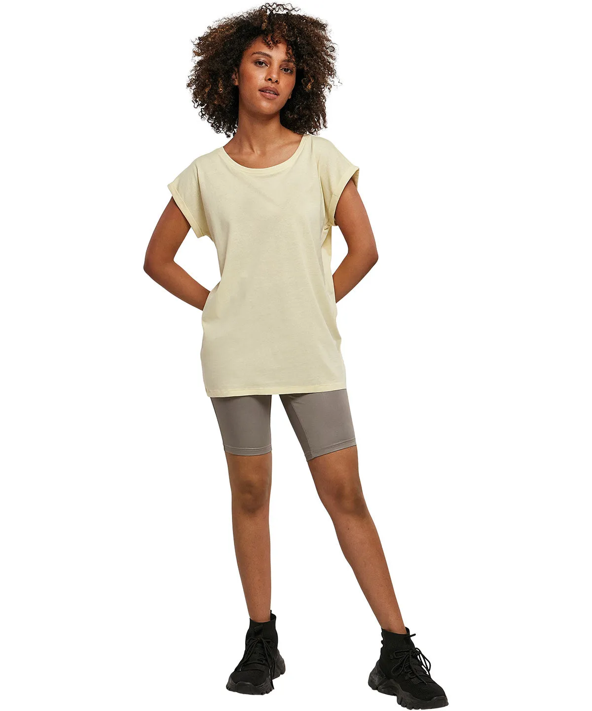 Heather Grey*† - Women's extended shoulder tee