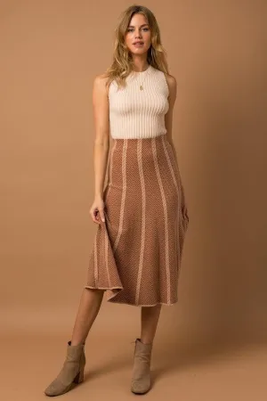 Herringbone Sweater Skirt