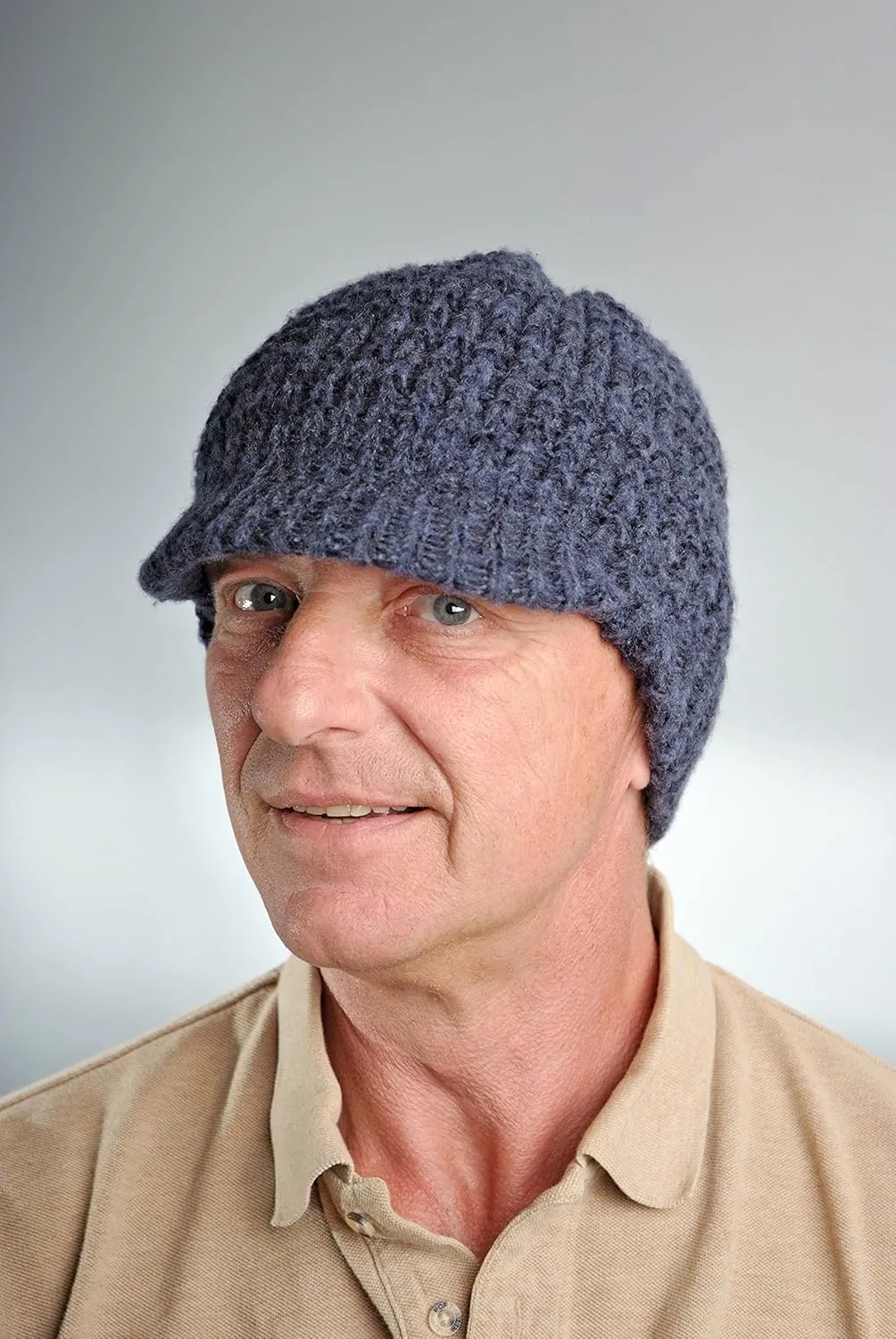 Icebox Knitting Dohm Super Soft Winter Wool Hat Beanie Skull Cap With Visor For Men and Women