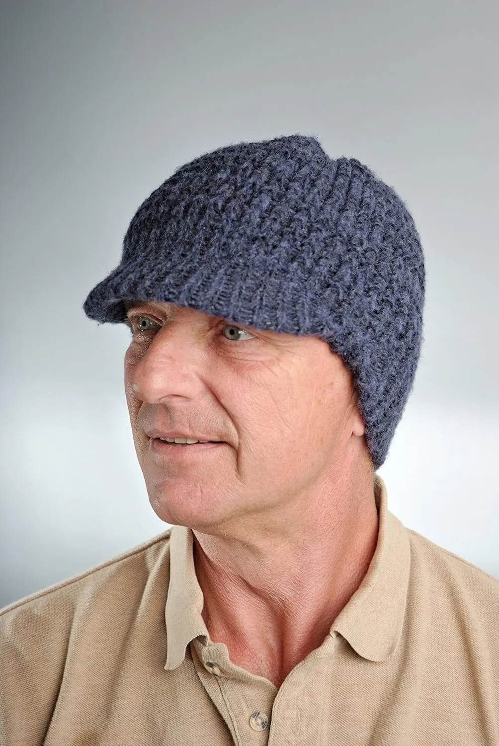 Icebox Knitting Dohm Super Soft Winter Wool Hat Beanie Skull Cap With Visor For Men and Women