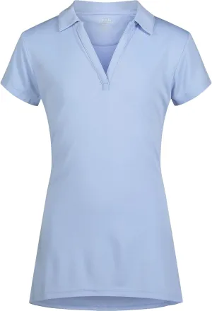 IZOD Juniors Uniform Short Sleeve Polo Shirt, Button Closure, Moisture Wicking Performance Material & Fade Resistant