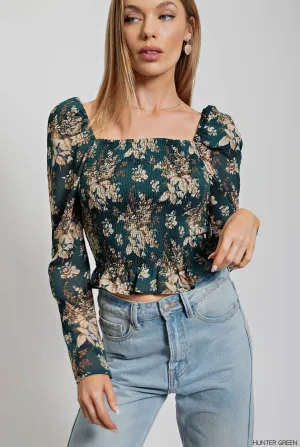 Kori Smocked Corset Lined Top