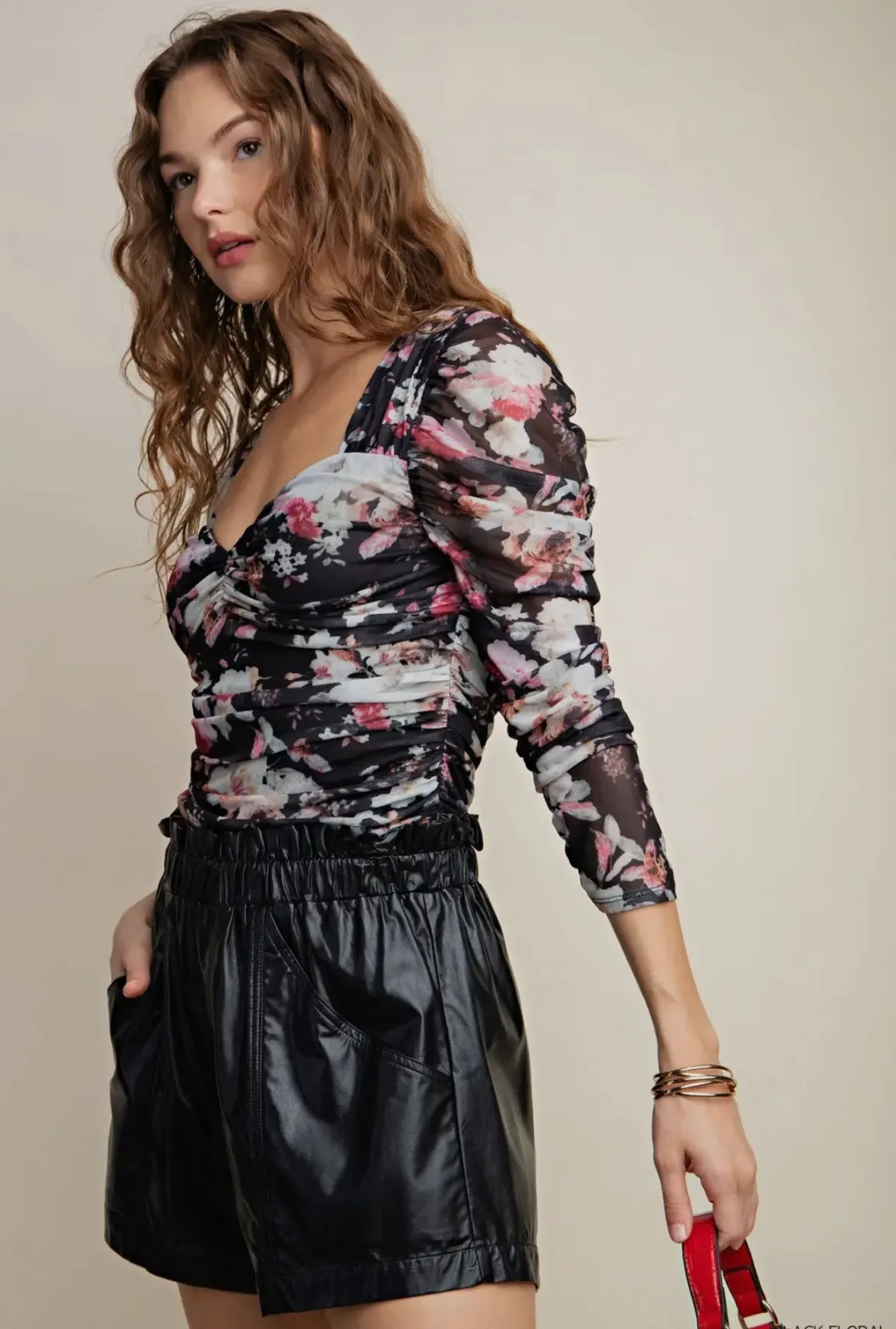 Kori Stretch Mesh Corset Top