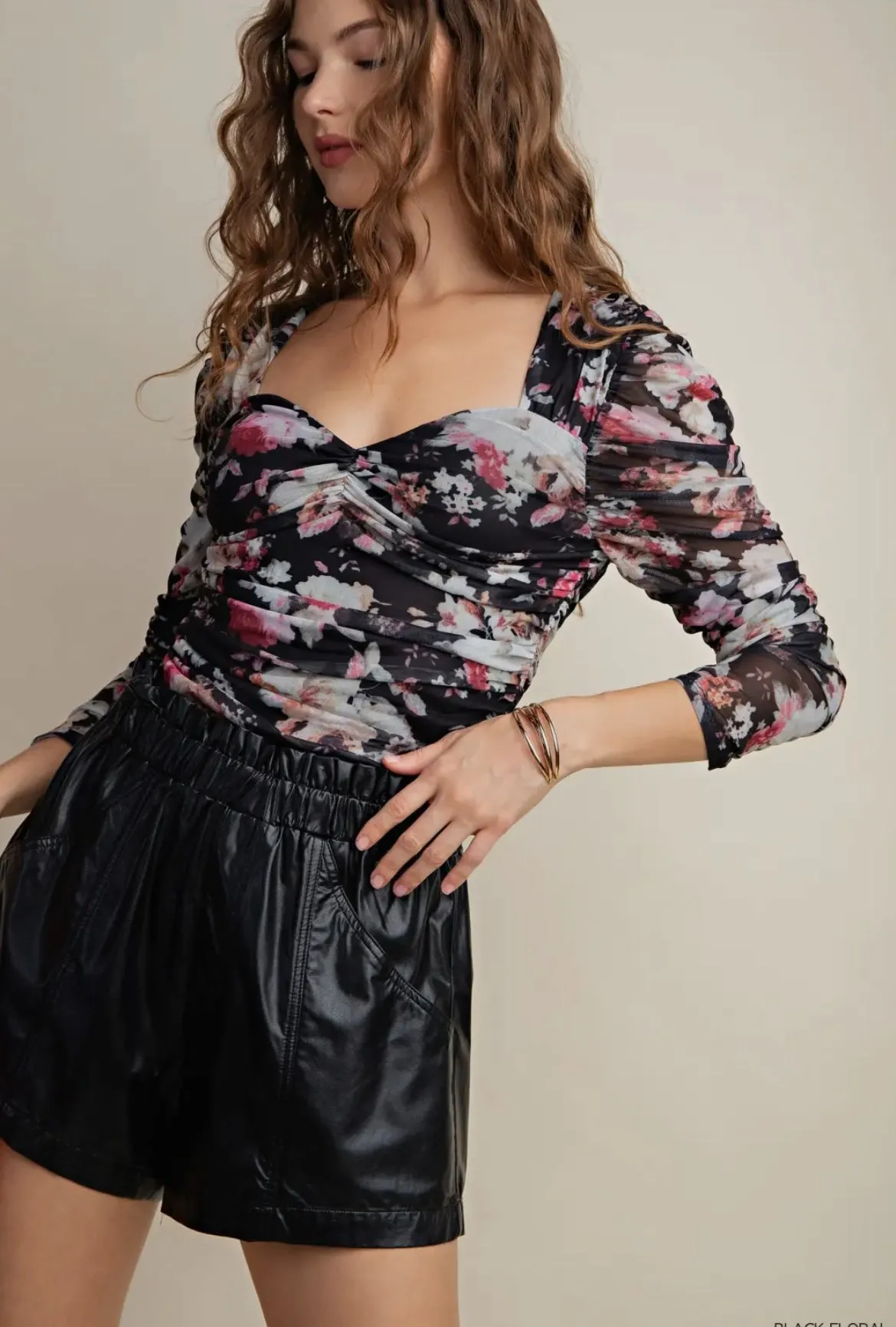 Kori Stretch Mesh Corset Top