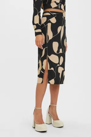 Lydia High Waist Skirt - Black