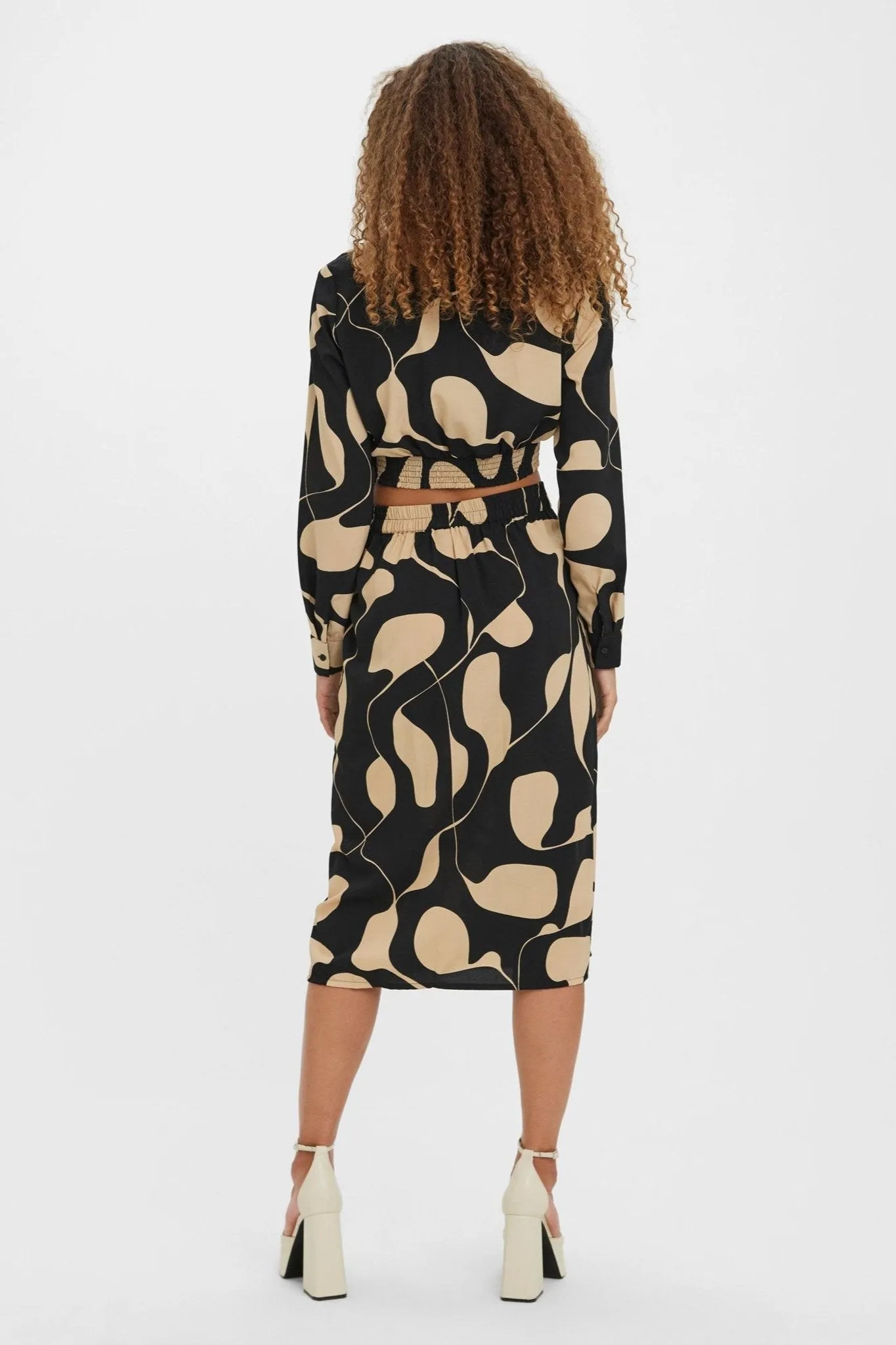 Lydia High Waist Skirt - Black