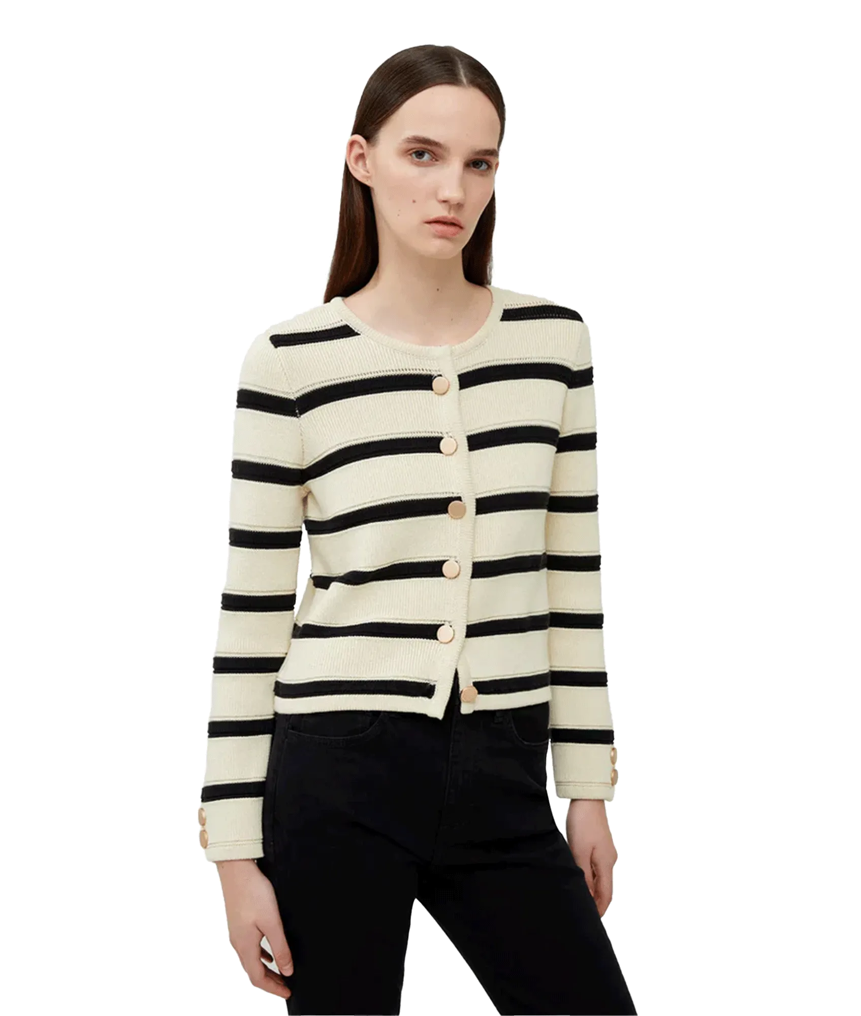 Marloe Knitted Coatigan - Cream