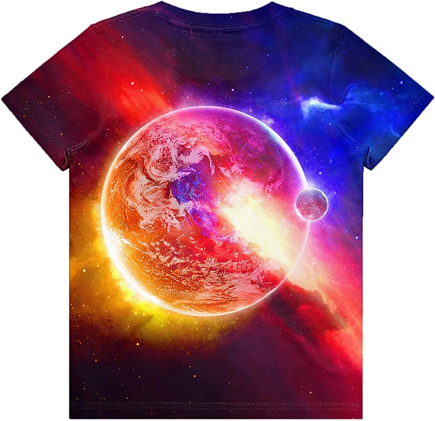 Neemanndy Teens Boys Girls Shirts 3D Print Colorful Design Graphic Tee Shirt with Short Sleeve for Kids 6-16 Years