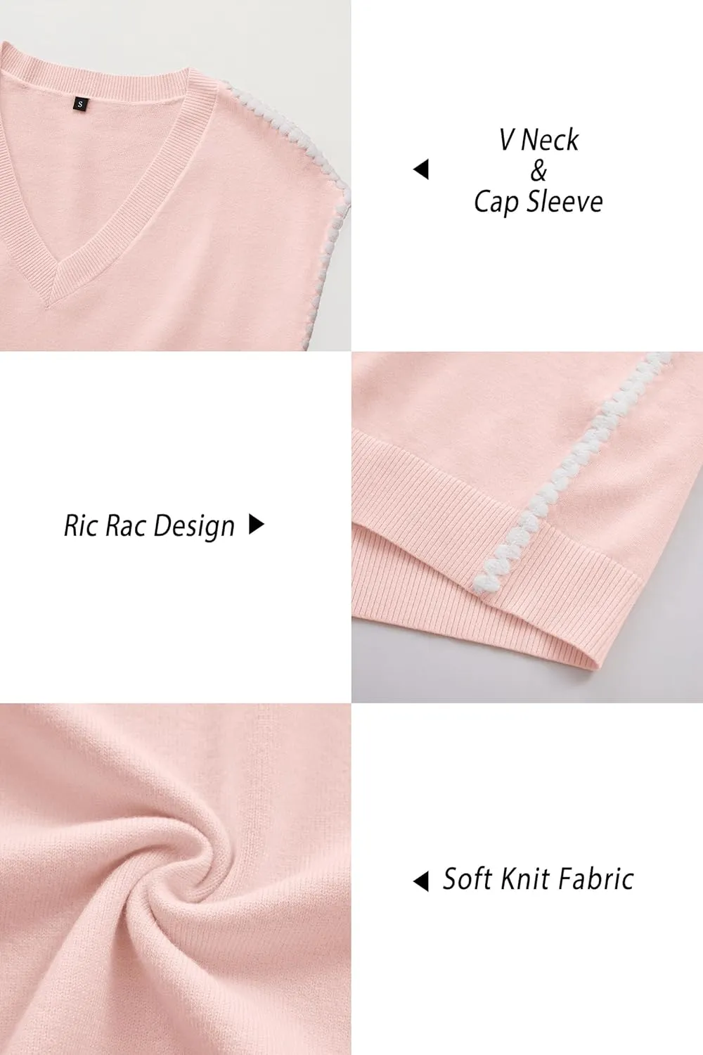 OUGES Summer Maternity RIC Rac Dress Cap Sleeve V Neck Knit Casual Mini Sweater Dress Business Outfits for Women 2025