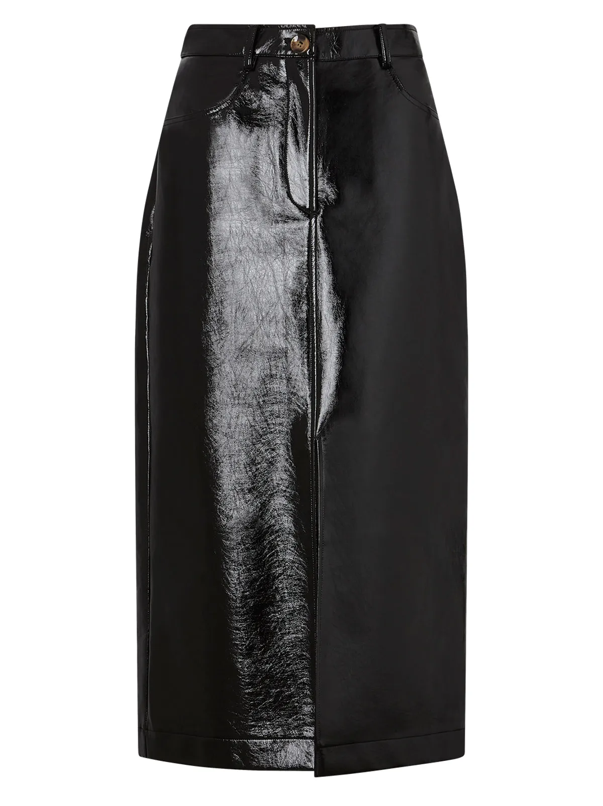 Penny Black Vinyl Skirt