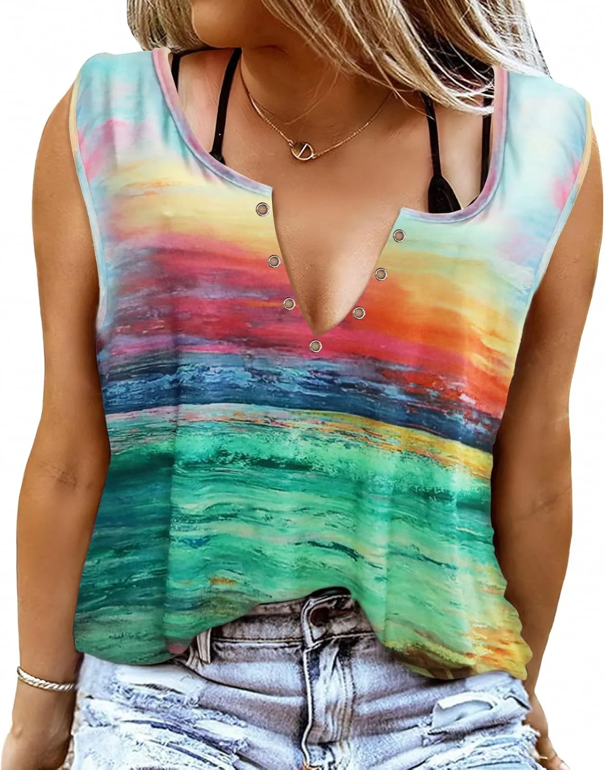 Plus Size Smooth As Tennessee Whiskey Shirt Women Ring Hole Sleeveless Sexy V-Neck Country Music Tank Top Tshirt