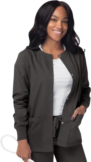 Sivvan Scrubs for Women - Front Snap Warm - Up Jacket