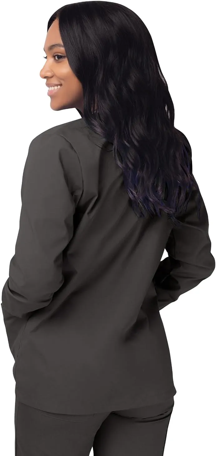 Sivvan Scrubs for Women - Front Snap Warm - Up Jacket