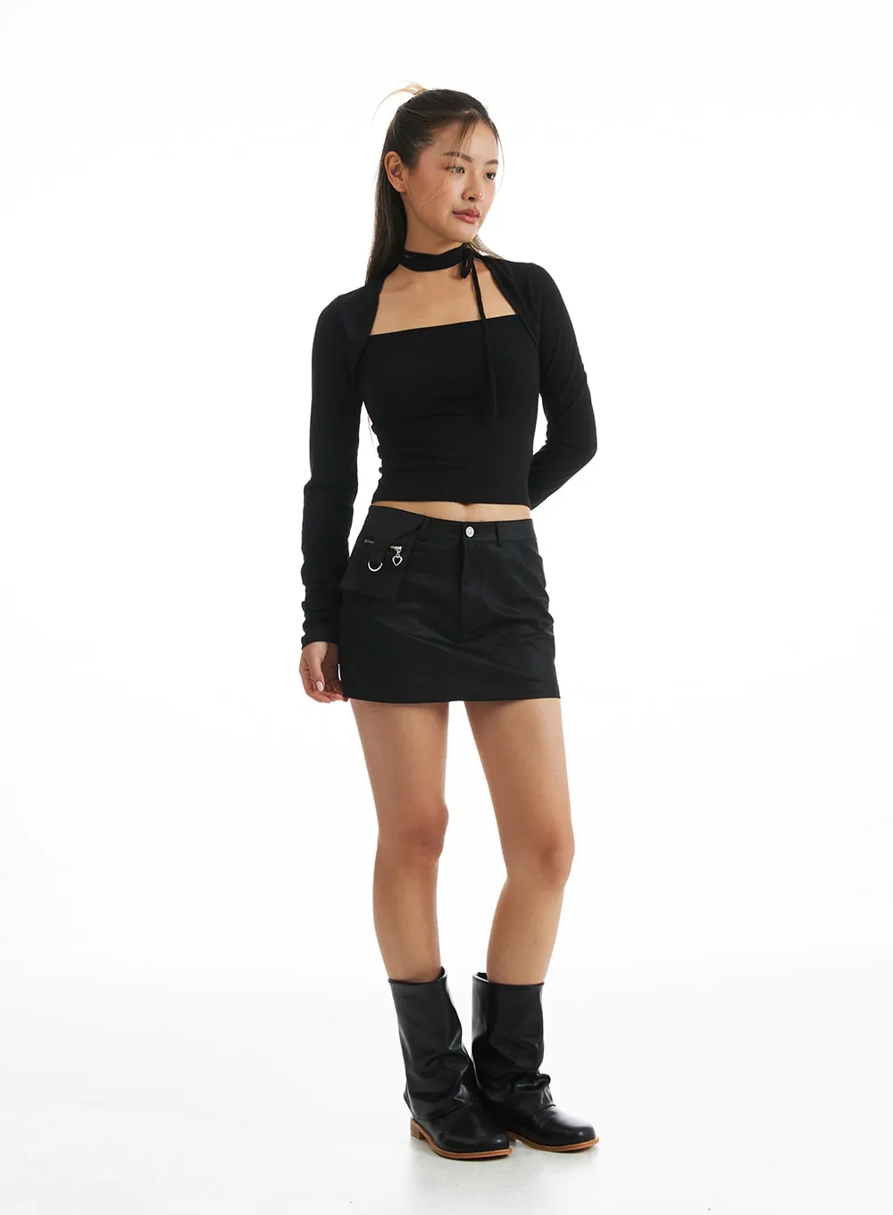 Slim Pocketed Mini Skirt CO318