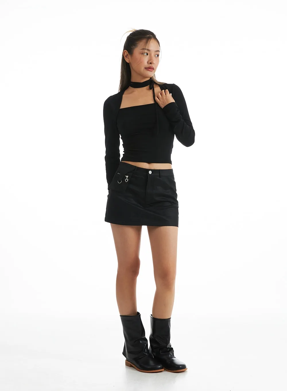 Slim Pocketed Mini Skirt CO318
