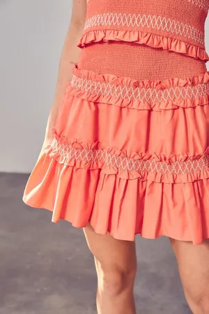 Sun Tiered Ruffle Skirt