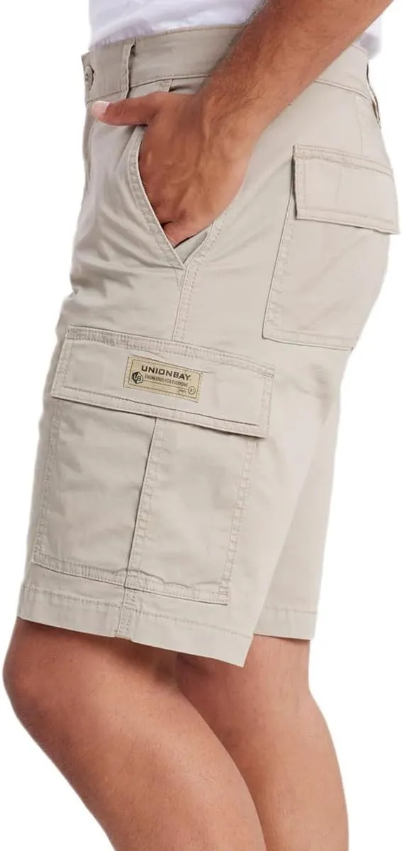 UNIONBAY Men's Relaxed Fit Flex Waist Cargo Short