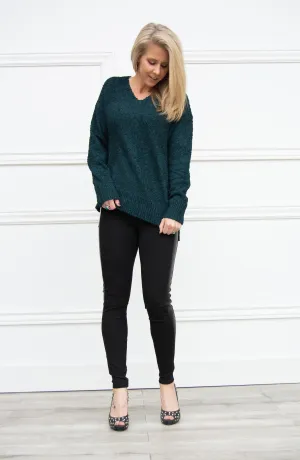 V-Neck Teddy Sweater